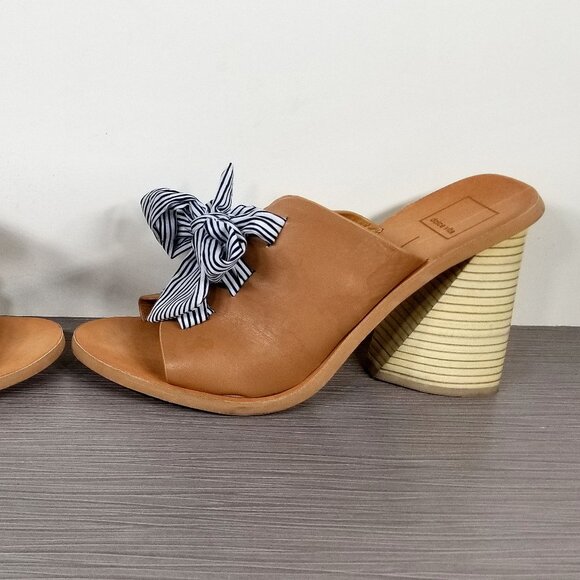 Dolce Vita Amber Lace-Up Sandal, Caramel Leather, Womens Size 10 M - Picture 8 of 11